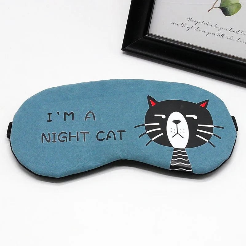 Милая хлопковая мультяшная маска для сна забавная аниме путешествий