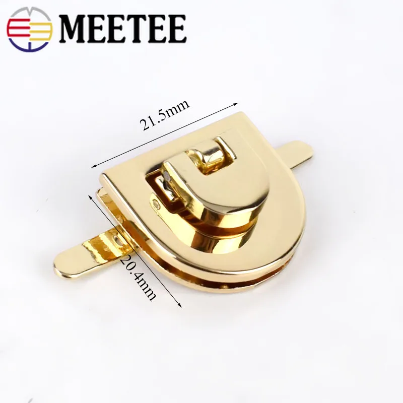 5/10/20 шт. Meetee 21x20 мм женская сумка металлическая застежка поворотный замок врезные