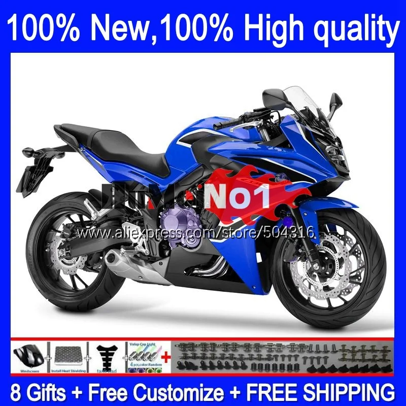 

CBR650F для HONDA CBR650 CBR 650 F 109MC.44 синий глянцевый белый CBR 650F 2011 2012 2013 2014 2015 2016 CBR-650F, возрастом 11, 12, 13, 14, 15, обтекатель