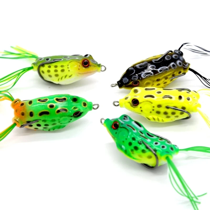 

1PCS Fishing Lures Frog 5.5cm/12.5g Soft Silicone Artificial Bait Lure For Fishing Jigging Crankbait Frog Lure Snakehead Tackle