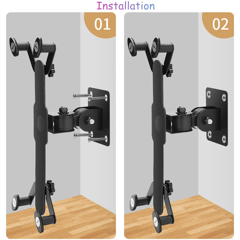 

Wall Mount Tablet Stand Screen Rotating, Tablets Holder Tilt Angle Support 7-13 inch Tablet PC