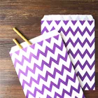 Бумажные пакеты для попкорна, 5 х7 дюймов, с вертикальной полосой