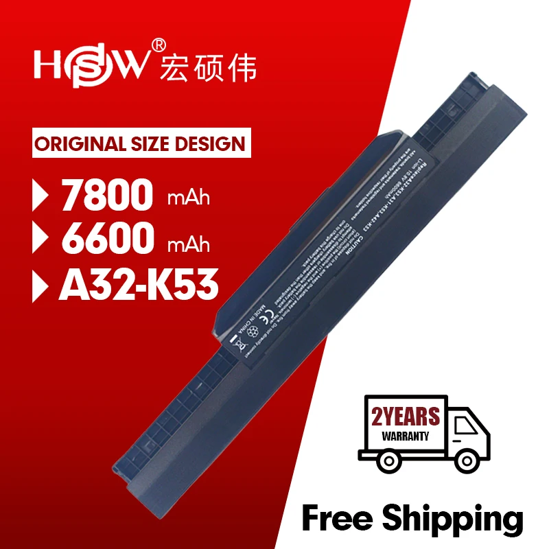 Аккумулятор для ноутбука ASUS X54C X54H аккумулятор 7800 мАч X54HR X54HY X54L X54LY K53E K53F K53J K53S K53SD