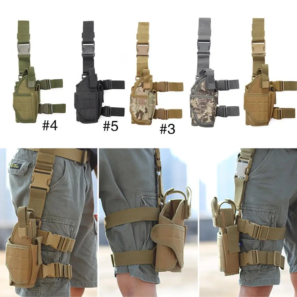 

Oxford Cloth Cartridge Bag Durable Waist Ammo Bags DIY Camping Pocket Waist Pouch Thigh Cover Field Survival Outdoors Airsoft