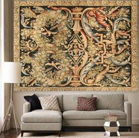 island map tapestry vintage pirates treasure map nautical art wall hanging tapestries for living room home dorm decor