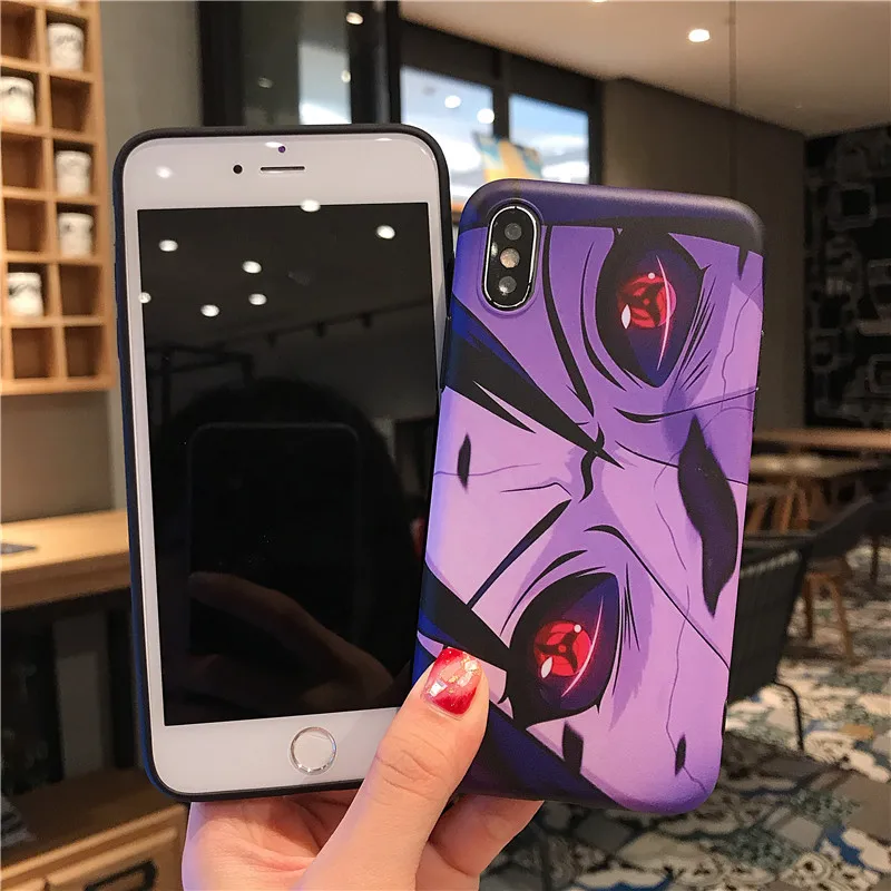 Сасуке Шаринган ТПУ силиконовый чехол для iPhone 6 6S 7/8 plus X XR XS Max Чехлы Япония Аниме