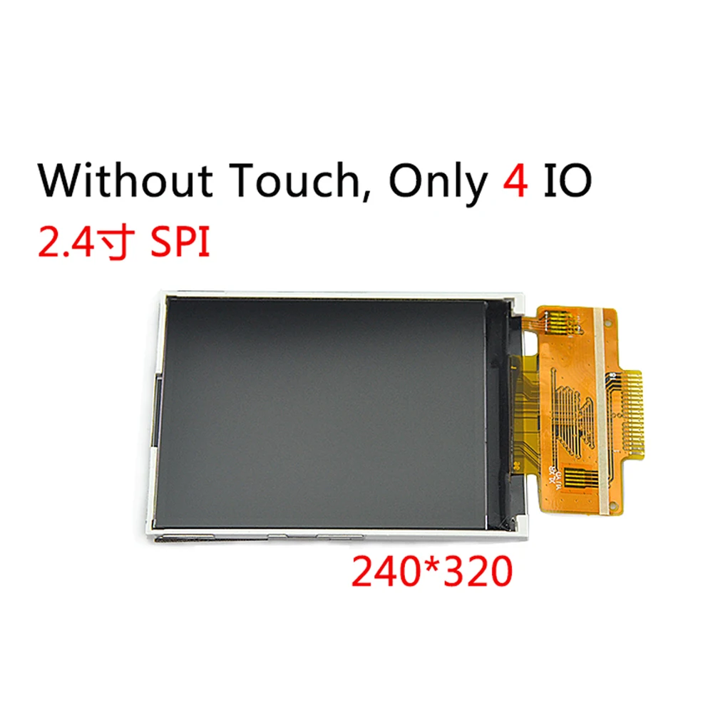 Последовательный цветной ЖК-модуль TFT 2 4 дюйма 240x320 SPI Белый светодиодный дисплей