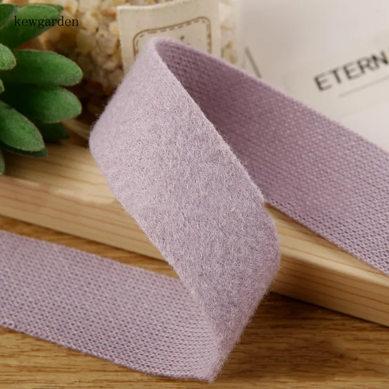 Kewgarden " 1" 50 мм 25 мм 10 мм плюшевая шерсть ткань лента DIY бант аксессуары для волос вручную изготовленная лента тесьма 10 ярдов