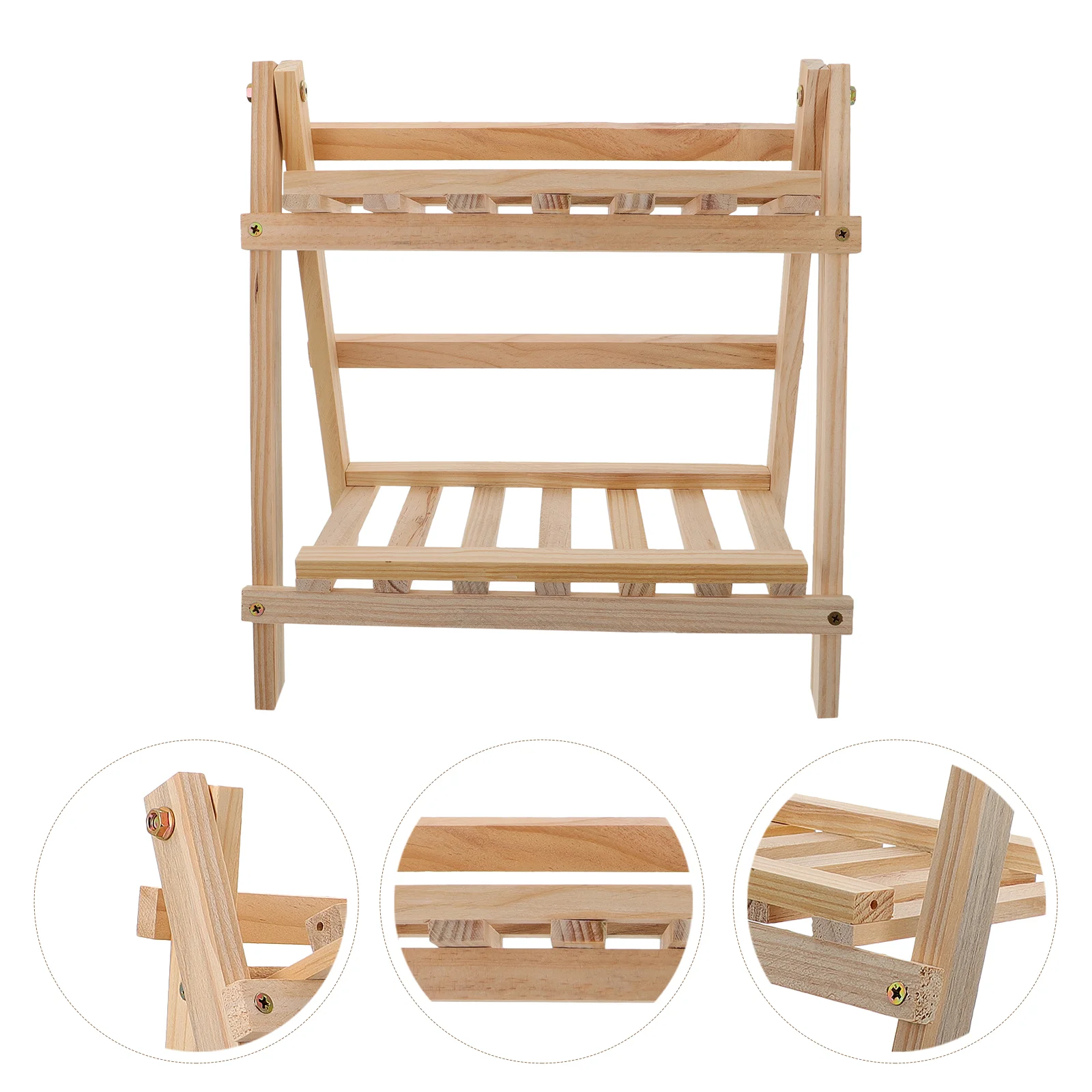 

1 Pc Multi-layer Flower Pot Bracket Wooden Potted Plant Holder Shoe Rack