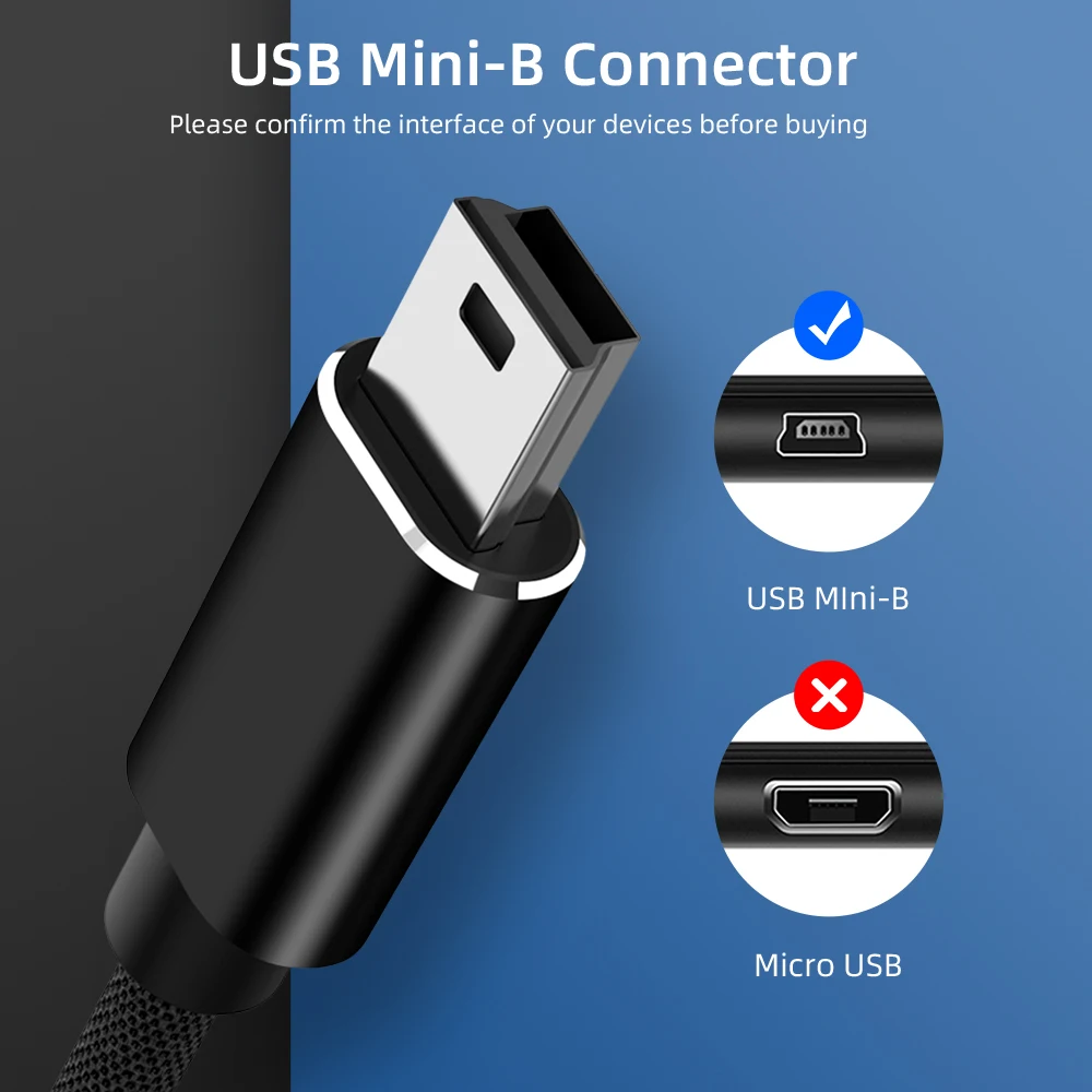 Robotsky Mini USB кабель мини флеш накопитель к передачи данных для быстрой зарядки MP3 MP4 плеер Видеорегистраторы