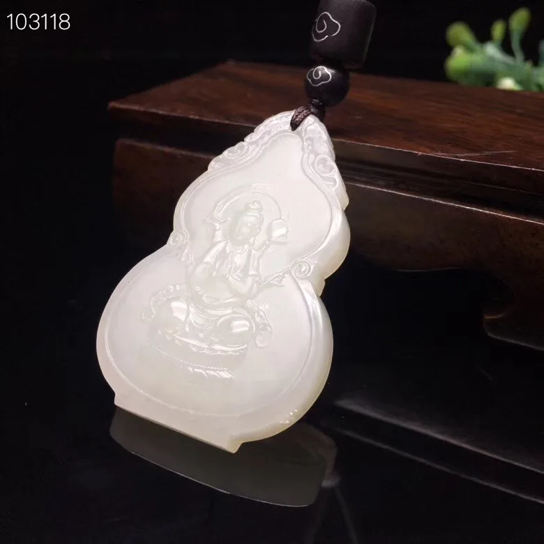6773 # нефритовый белый нефрит восемь святых патрон авалокитесвара (мышь из