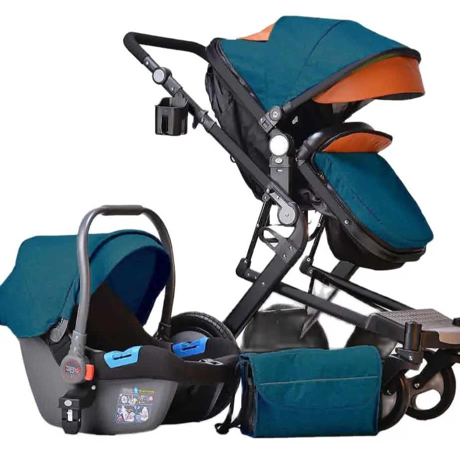 Многофункциональная детская коляска 2 в 1 высокий ландшафт может сидеть наклонно