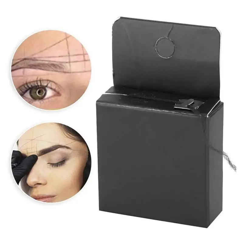 

2 м маркер для бровей Тату-нить для бровей точка для бровей предварительно Встраиваемая татуировка для бровей предварительно Встраиваемая ...