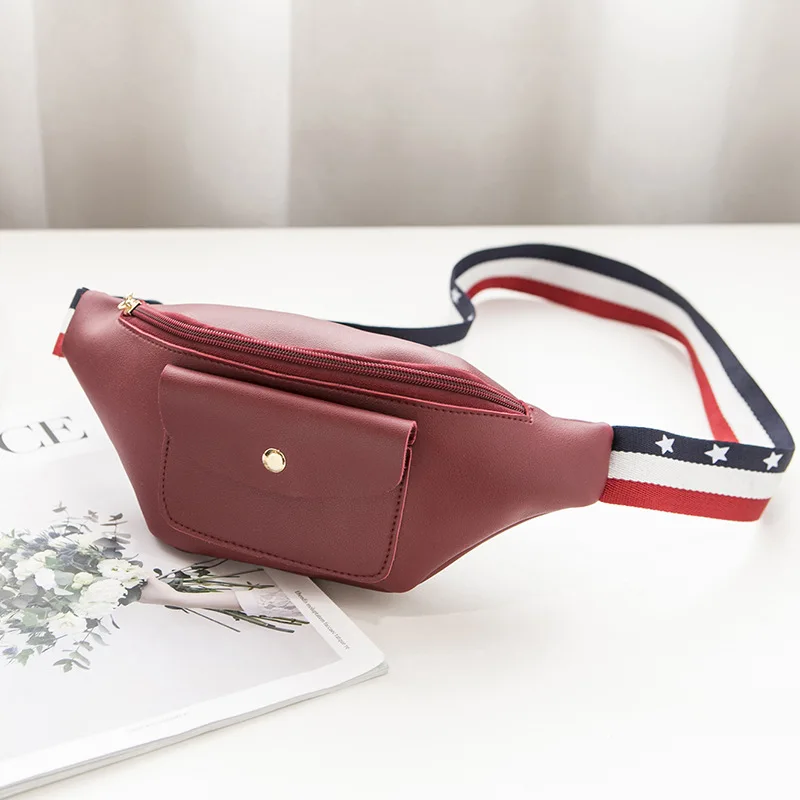 

2019 new women's bag Korean version of shoulder chest bag casual messenger bag fashion pockets