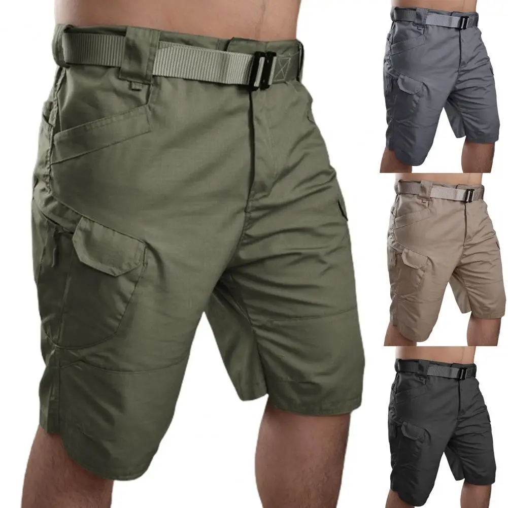 Men Classic Tactical Shorts Upgraded Waterproof Quick Dry Multi-pocket Short Pants Outdoor Hunting Fishing Military Cargo Shorts