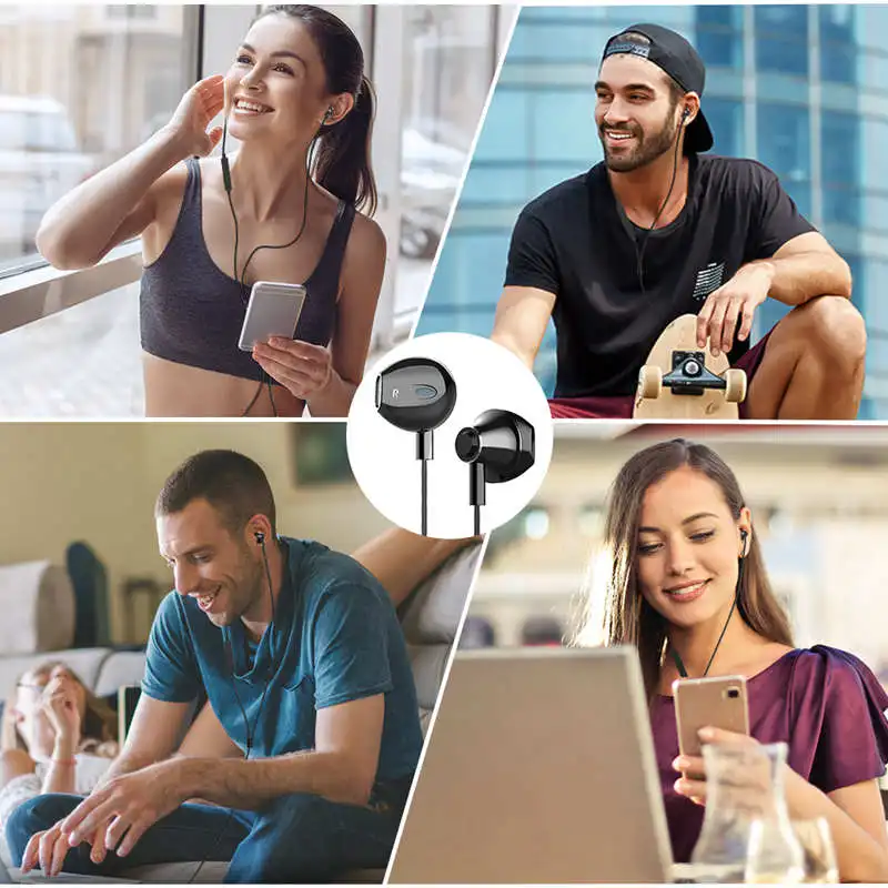 Langsdom металлические наушники с микрофоном 3,5 мм Проводная стереогарнитура Hifi в ухо наушники для телефона Xiaomi