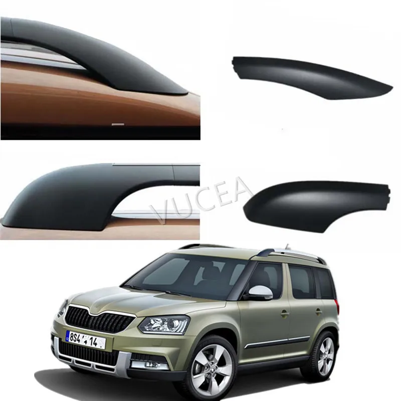 Защитный багажник на крышу пластиковый чехол черного цвета для китайской Skoda YETI