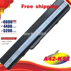 Аккумулятор для ноутбука ASUS k42j, k42f, k42jr, k42d, k42jc, k42jf, k42jb, K52, K52D, K52DR, K52DY, K52EQ, K52JT, K52F, K52J, Fre, быстрая доставка