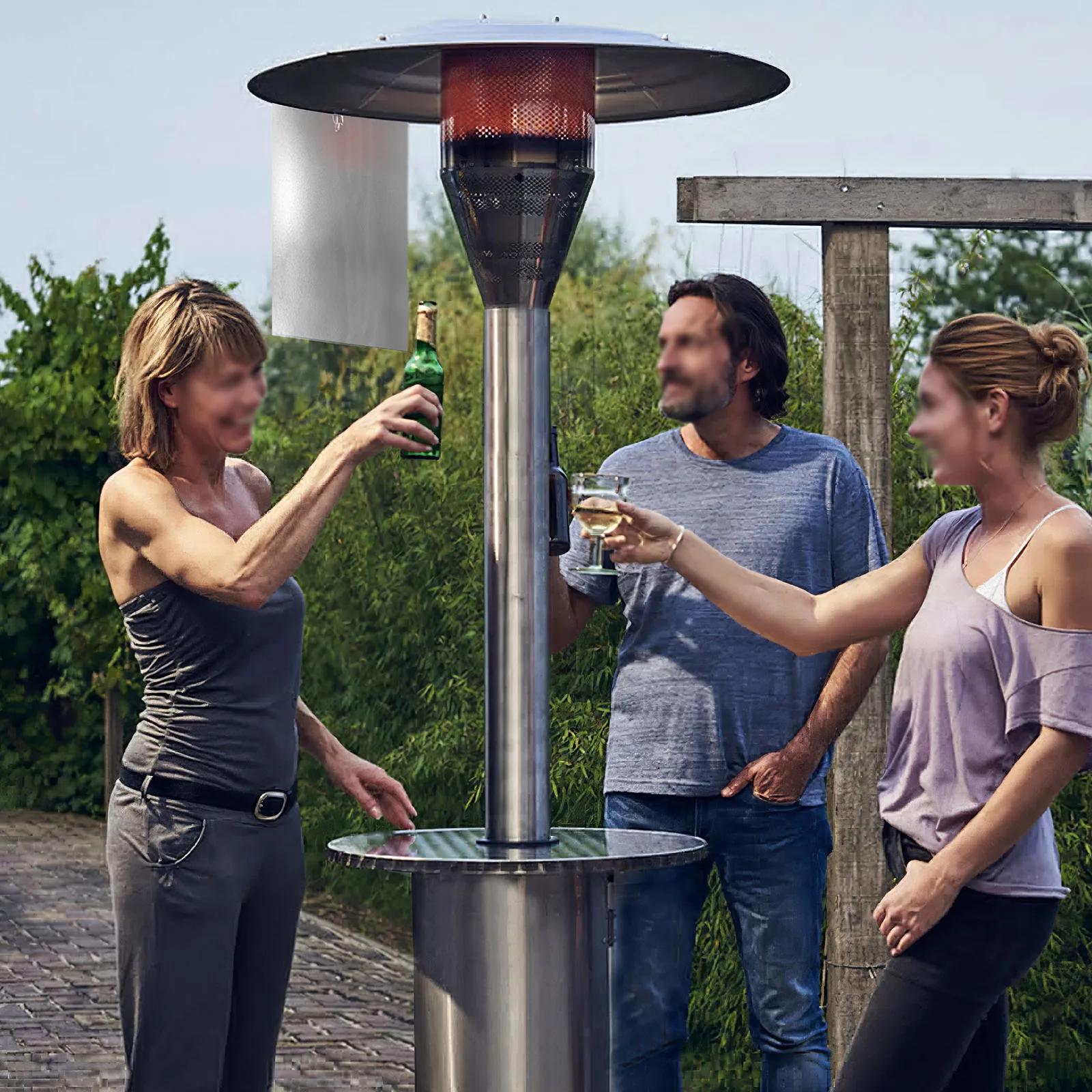 

Алюминиевый отражатель с тепловой фокусировкой, портативный наружный нагреватель, отражатель, практичный длинный скейтборд, направленный ...