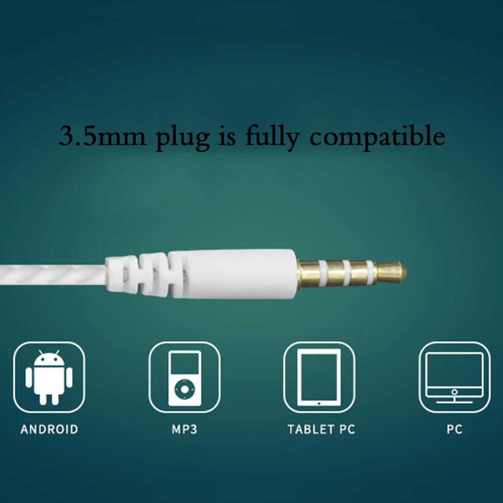 Проводные наушники высокостерео наушники-вкладыши с микрофоном компьютерные