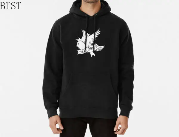 

Cry Baby Lil открытым логотип унисекс с капюшоном Новая мода весело Harajuku печати XS-3XL с длинным рукавом в стиле «хип-хоп» для мужчин свободные топы ...
