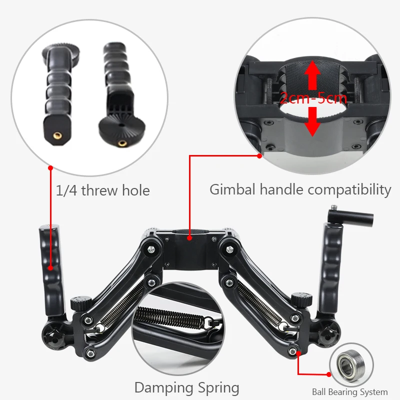 Osmo рычаг с двойной ручкой пружинной удлинительной стойкой для Рига Steadicam 3 4