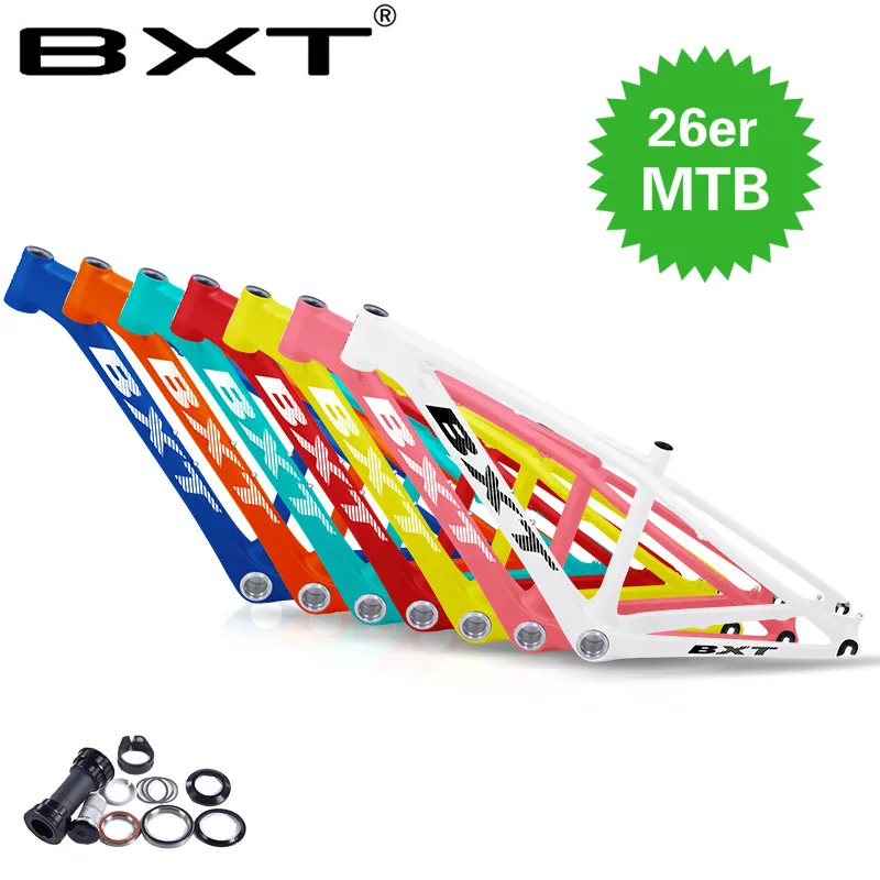 BXT 26er MTB рама 16/14 дюймов труба из углеродистого волокна 3K Матовая/glossy ultra светильник детей рамы велосипеда 26 углерода дети рамка+ гарнитура+ зажим+ BB92