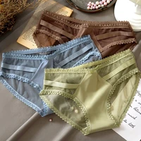 2021 womens cotton underwear sexy lace panties fashion seamless briefs womens thin comfortable underpants female sexy lingerie