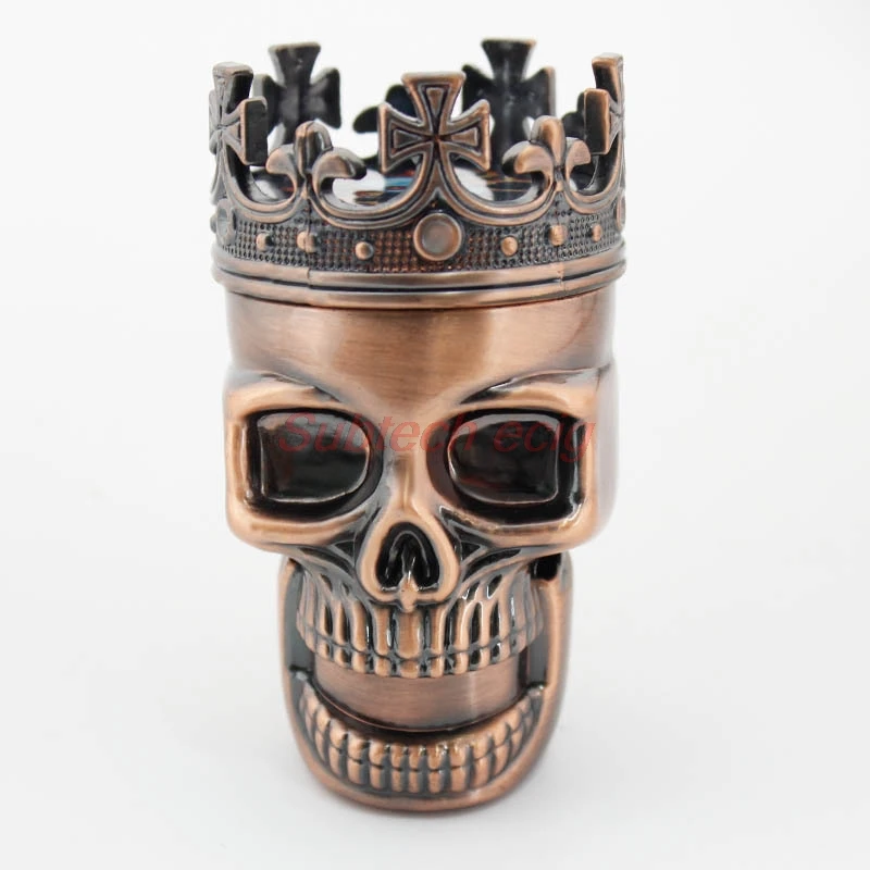 

Mini Skull Tobacco Smoking Herb Grinders Zinc alloy and ABS material Grinder 2 colors 46mm diameter With Compact Sharp Teeth