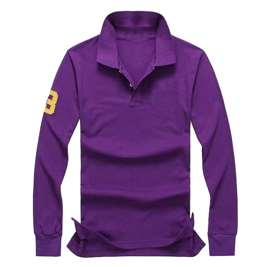 100% хлопковая Мужская рубашка поло с отложным воротником роскошная брендовая