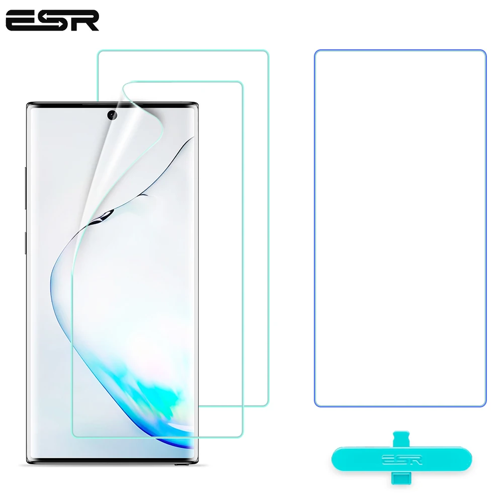 Защитная пленка ESR для Samsung Galaxy Note 10 Plus Lite + 3D полное покрытие мягкая прозрачная из