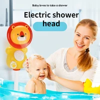 childrens electric lion shower head baby baby bath toy bathroom play with water automatic bath shower toy shower fixtures