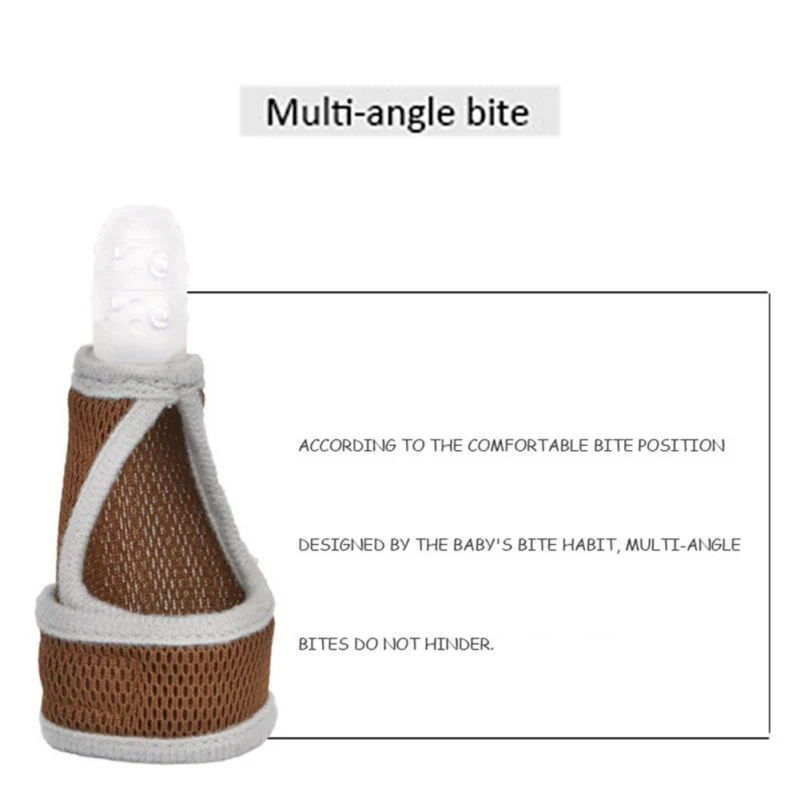 Baby Silicone Mitts Teething Toy Teether Newborn Chewable Nursing Teether Natural stop Sucking Thumb Toys