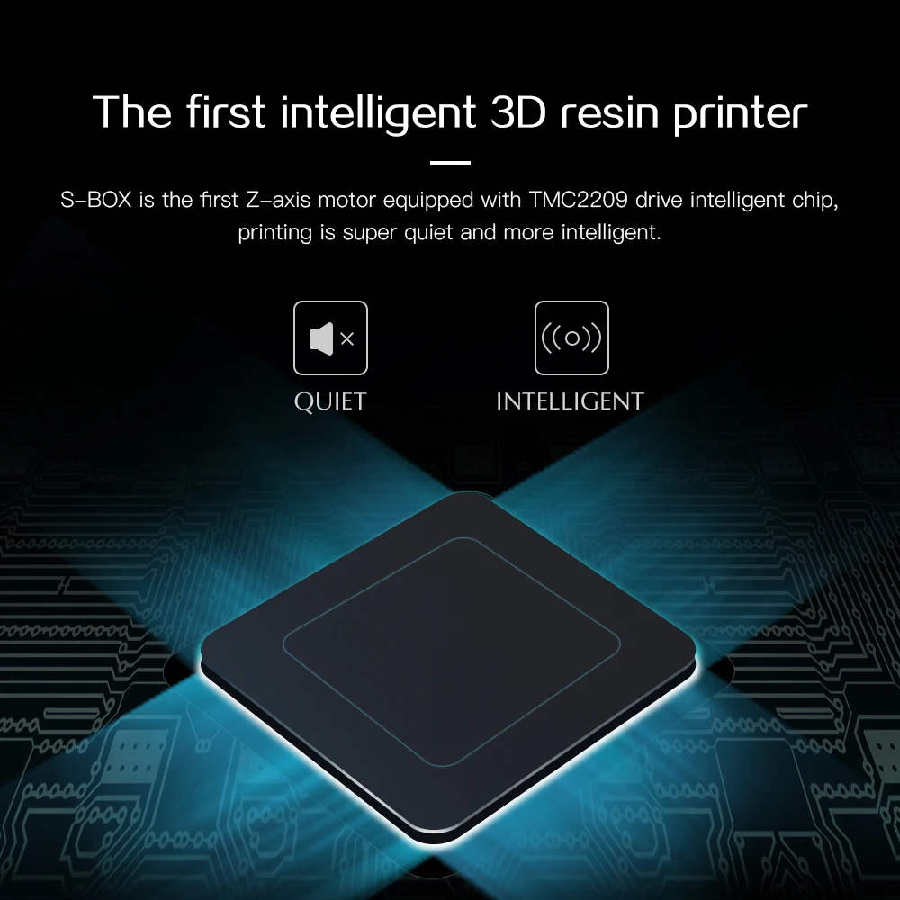 QIDI TECH S-Box Resin 3D Printer UV LCD Printer, 10.1 inch 2K LCD, 4.3 inch Touch Screen, 215x130x200mm/8.46