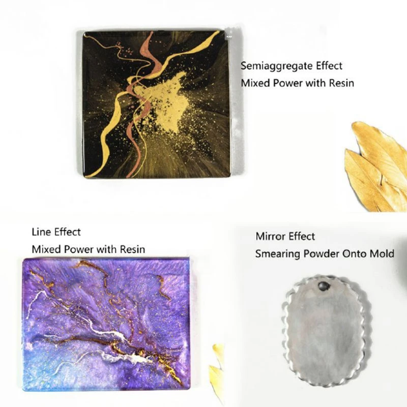 

5 Colors Metal Pearl Powder Kit Epoxy Resin Colorant Glitter Marble Metallic Pigment Resin Dye Colorant Jewelry Making