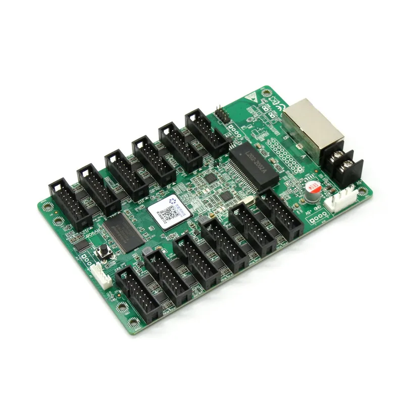 LINSN RV908 полный Цвет RGB Экран Дисплей светодиодный принимающая карта 12 * HUB75 Порты