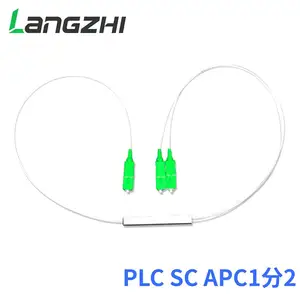 10 шт., специальная оптовая продажа, новинка, 0,9 мм SM стальная трубка 1x2 Mini, без блоков SCAPC, 2 порта, конический жгут проводов волоконно-оптический разветвитель PLC