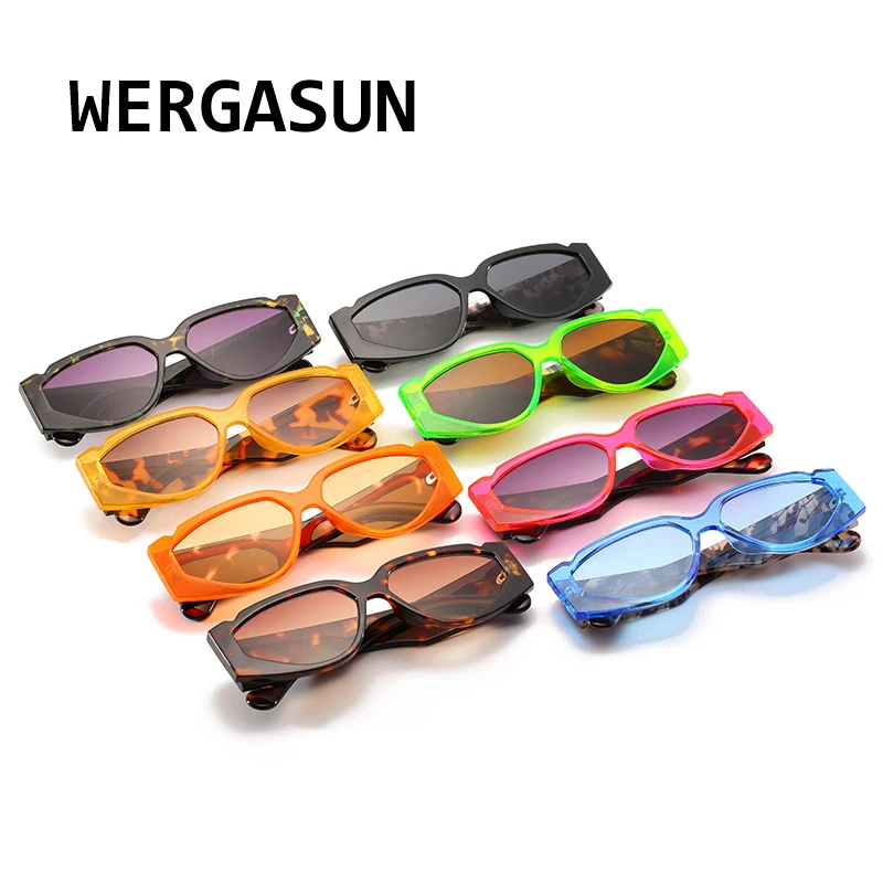 WERGASUN новые винтажные солнцезащитные очки с квадратной оправой женские роскошные