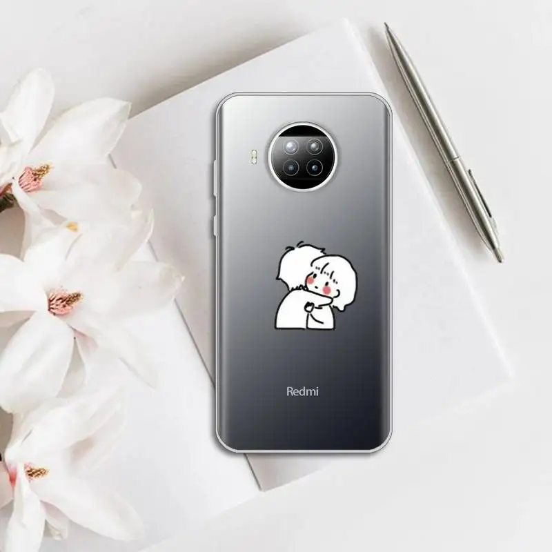 

Cute cartoon characters Phone Case Transparent for Xiaomi mi Redmi note 10 t 8 9 pro lite 11 Samsung S 8 9 10 20
