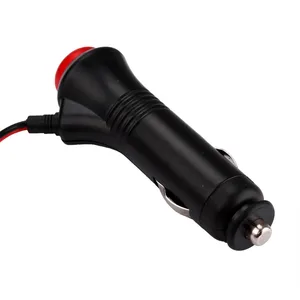 От прикуривателя 12v 24v мужской Зажигалка для сигарет розетка разъем вклвыкл переключатель 1,5 м гнездо для автомобильного прикуривателя Автомобильный адаптер штепсельной вилки