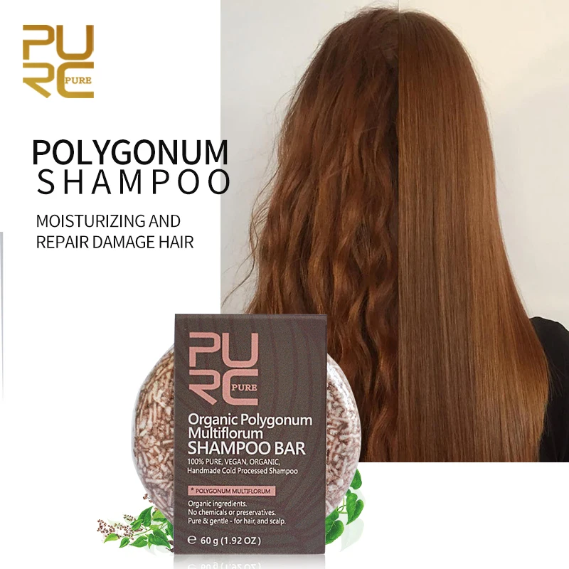 

Polygonum Multiflorum Hair Growth Shampoo Soap Vegan & Natural Promote Beard Hair Oil Essence Growth Hair Products