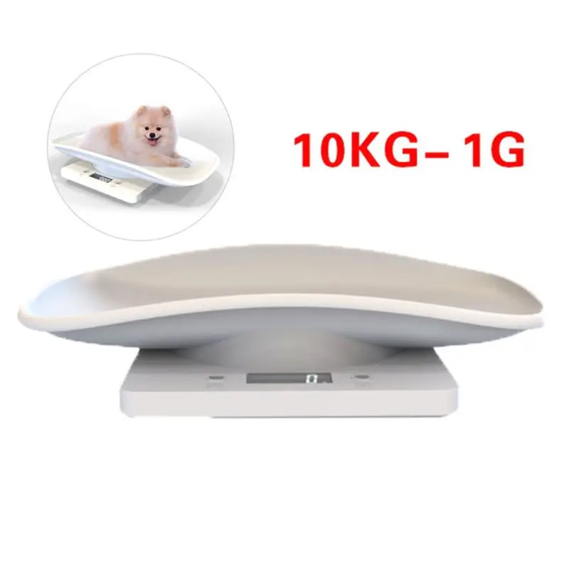 

Plastic Electronic Digital Baby Pet Scale Lcd Display Measure Tool 1G-10Kg QXNA