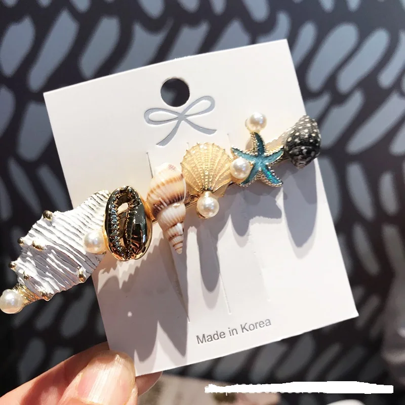 2019/Новинка Сезон лето Пляжная украшения для волос модные подражание жемчужная