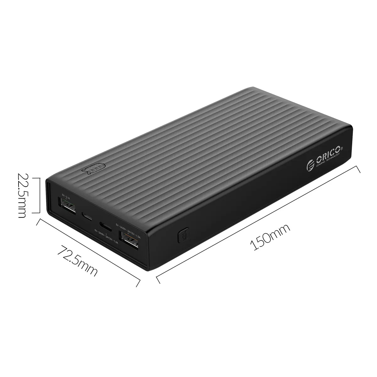 ORICO 20000 мАч, зарядное устройство QC3.0, быстрая зарядка, 18 Вт, внешний аккумулятор для iPhone, huawei, samsung, type C, для Macbook