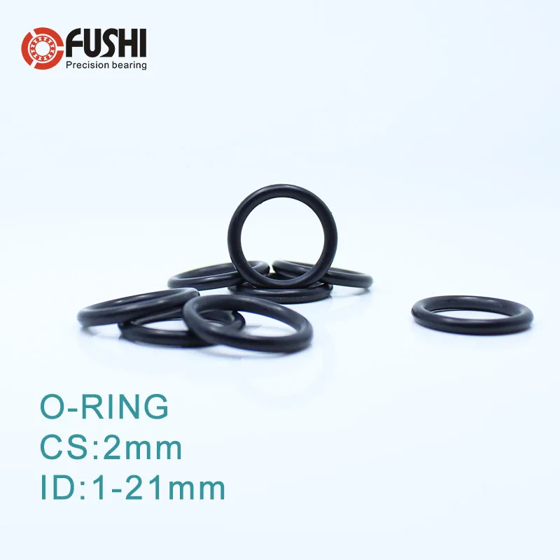 

CS2mm EPDM O RING ID 2/11/13/14/14.2/17/20/23.5/16.5*2 mm 100PCS O-Ring Gasket Seal Exhaust Mount Rubber Insulator Grommet ORING