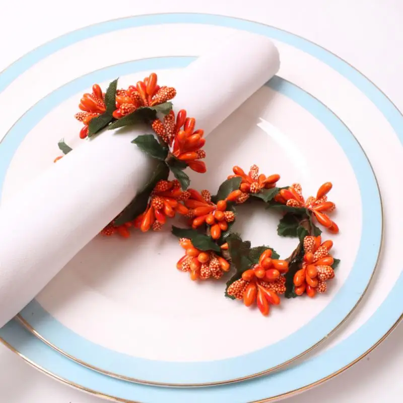 6 шт. кольцо для салфеток с красными фруктами | Дом и сад