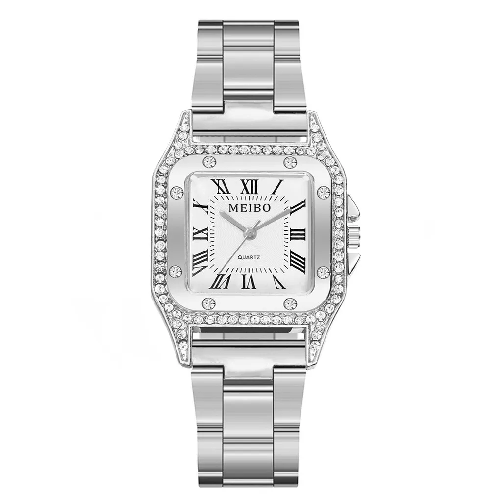 Женские часы reloj mujer элегантные минималистичные кварцевые с квадратным