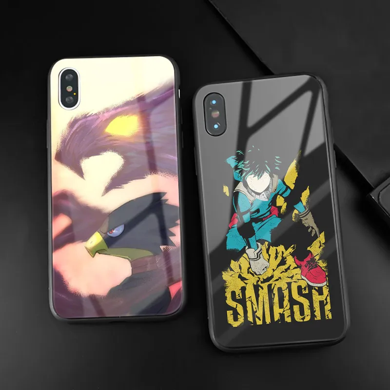 Чехол для телефона из закаленного стекла My Hero Academy Anime мягкий чехол ТПУ apple iPhone SE 6 6s
