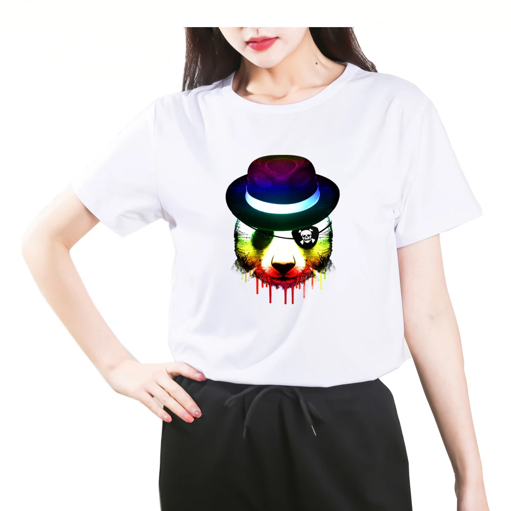 

Vogue dj music panda shirt Summer Harajuku Hipster Vintage Pop Tshirt Streetwear T-shirt Hip Hop Panda Funny Cheap T shirt