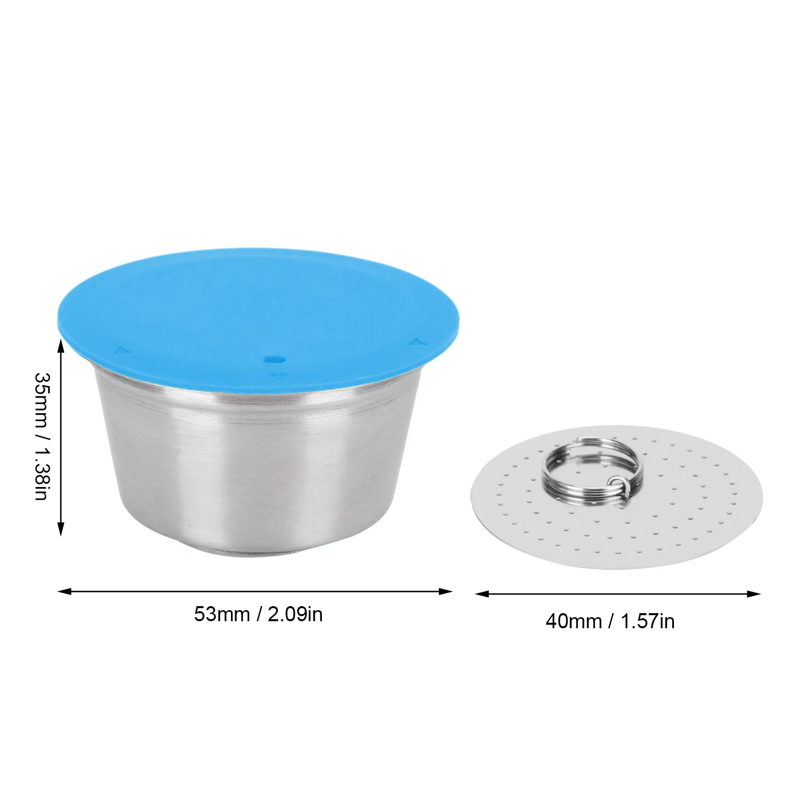 Многоразовая многоразовая кофейная капсула из нержавеющей стали с фильтром